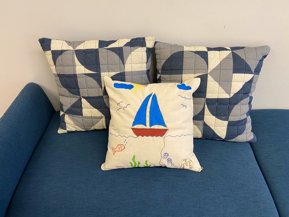 Kissenbezug bemalen mit MaikeMoin
