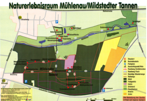Mildstedt-Naturerlebnisraum Mühlenau-Mildstedter Tannen-Karte