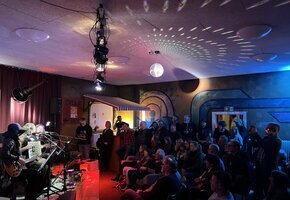 Aufnahme der Offenen Bühne im Februar.