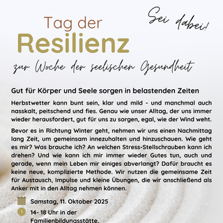 Aushang Resilienztag