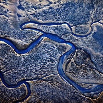 600 Fuß über NN – Das Wattenmeer. Fotografiert von Peter Hamel