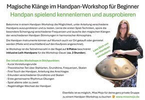 DIN A4 Workshop Beschreibung Handpan