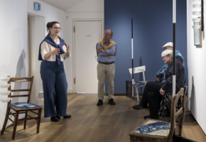 Artist Talk mit Sophia Pomp&eacute;ry und Ulrike Schmitz in der Ausstellung "Art.Science.Fiction"