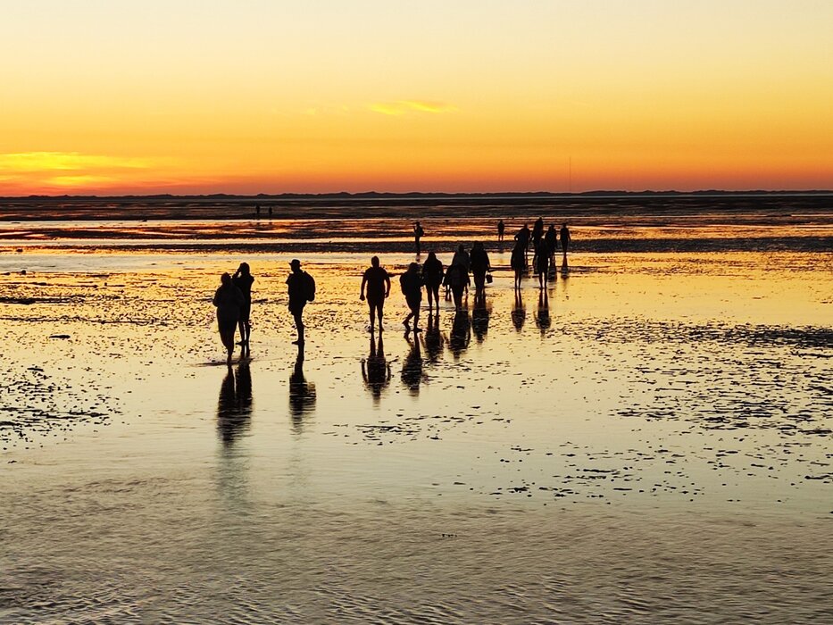 Wattwanderung SonnenUntergang