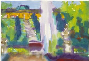 Emil Nolde, Sanssouci, Aquarell, ©Nolde Stiftung Seebüll