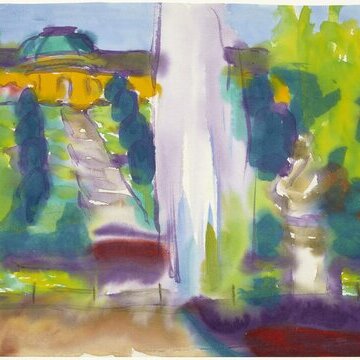 Emil Nolde, Sanssouci, Aquarell, ©Nolde Stiftung Seebüll