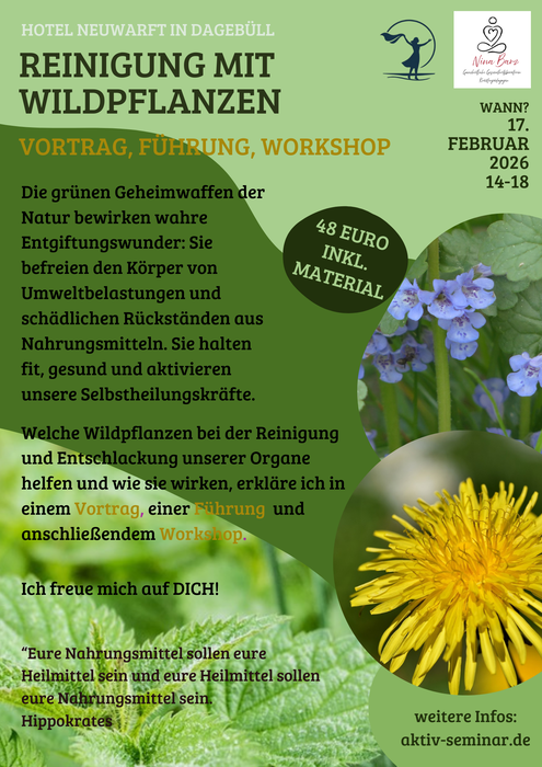 17.02.2026 Kongress, Reinigung mit Wildpflanzen - Nina Barz 17.02.2026 Kongress, Reinigung mit Wildpflanzen