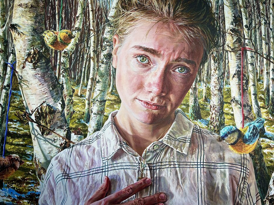 Acryl auf Leinwand 140 x 70 cm