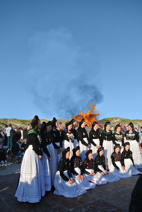 Sonnenwendfeier auf Amrum