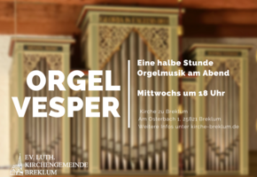 Orgelvesper Breklum Plakat