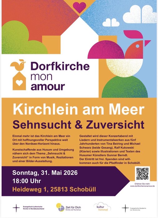Pop-Ausstellung, Musik, Rezitationen - einmalig im Kirchlein am Meer