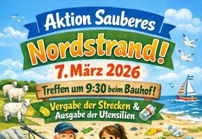 Veranstaltungsplakat Sauberes Nordstrand