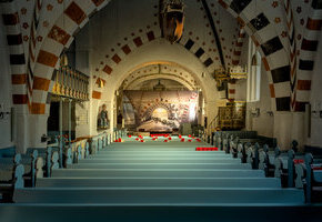 Gottesdienst zur Altarverh&uuml;llung &ndash; Er&ouml;ffnung der Installation 