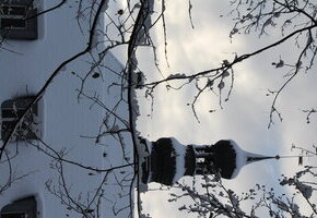 Schlossturm im Schnee