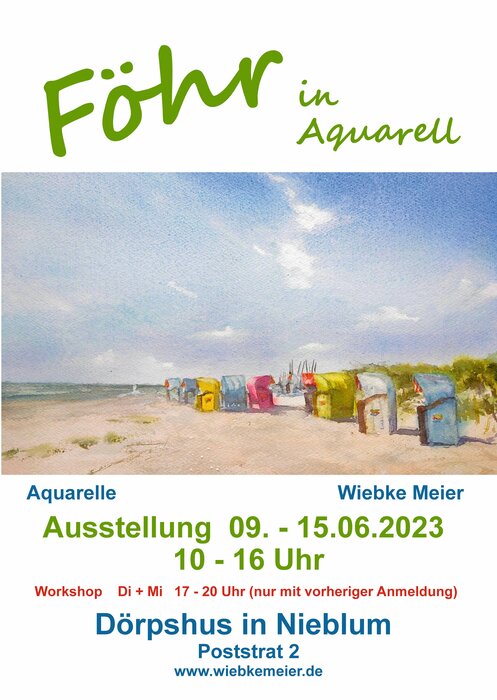 Ausstellung "Föhr in Aquarell" 09.-15.06.2024