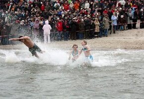 Neujahrsschwimmen in der Nordsee