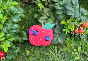 Apfel basteln mit MaikeMoin