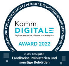 Siegel KommDIGITALE Award 2022