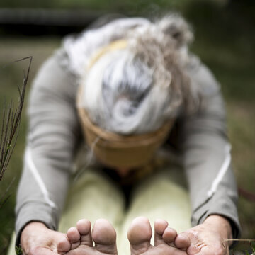 Yoga am Strand mit Elisabeth