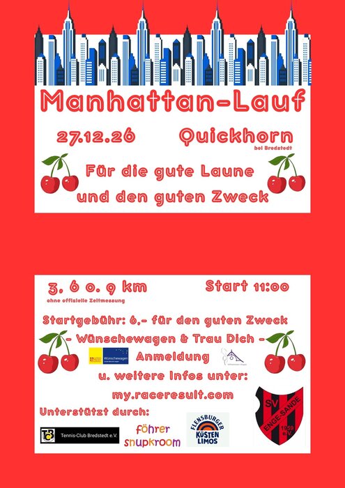 Manhattan-Benefiz-Lauf - SV Enge-Sande Manhattan-Benefiz-Lauf