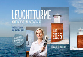 Vernissage der Kunstausstellung von Daniela A. Schur "Leuchtt&uuml;rme &ndash; kraftgebend und wegweisend"