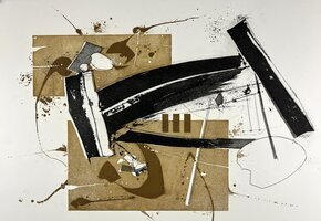 Jung, Manfred, Komposition, Lithografie, 4 v 7