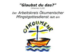 Plakat Pfingstmontag 2025 - Ökumenischer Gottesdienst