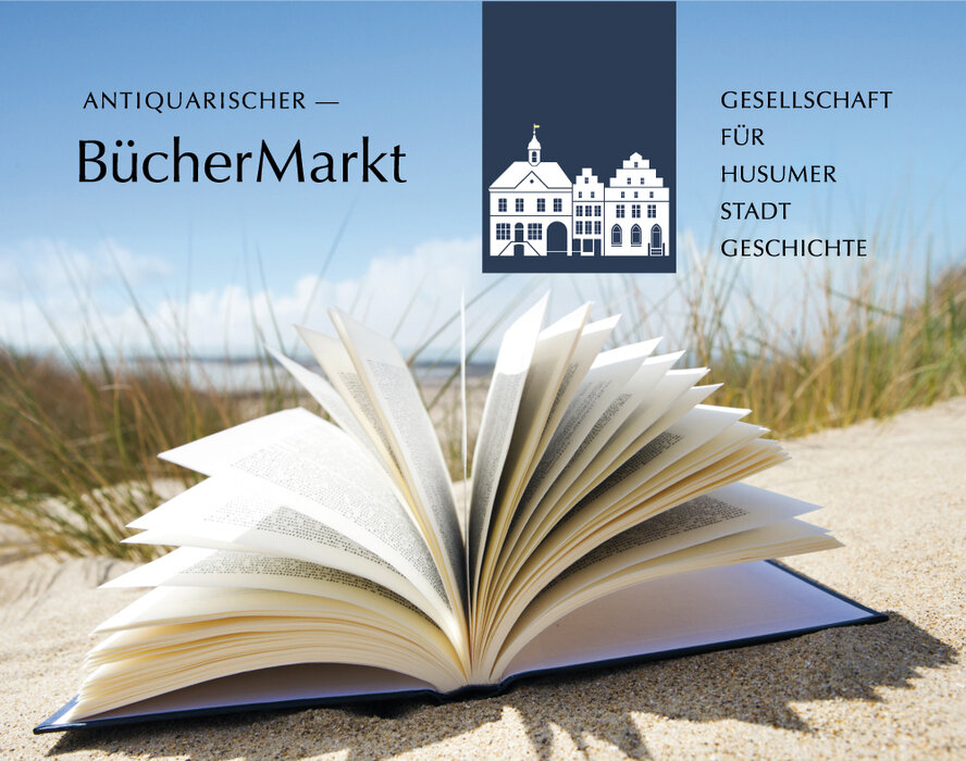 Aufgeschlagenes Buch in den Dünen, Büchermarkt