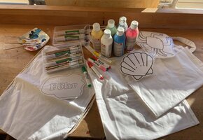 Kissenbezug bemalen mit MaikeMoin