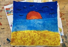 Kissenbezug bemalen mit MaikeMoin