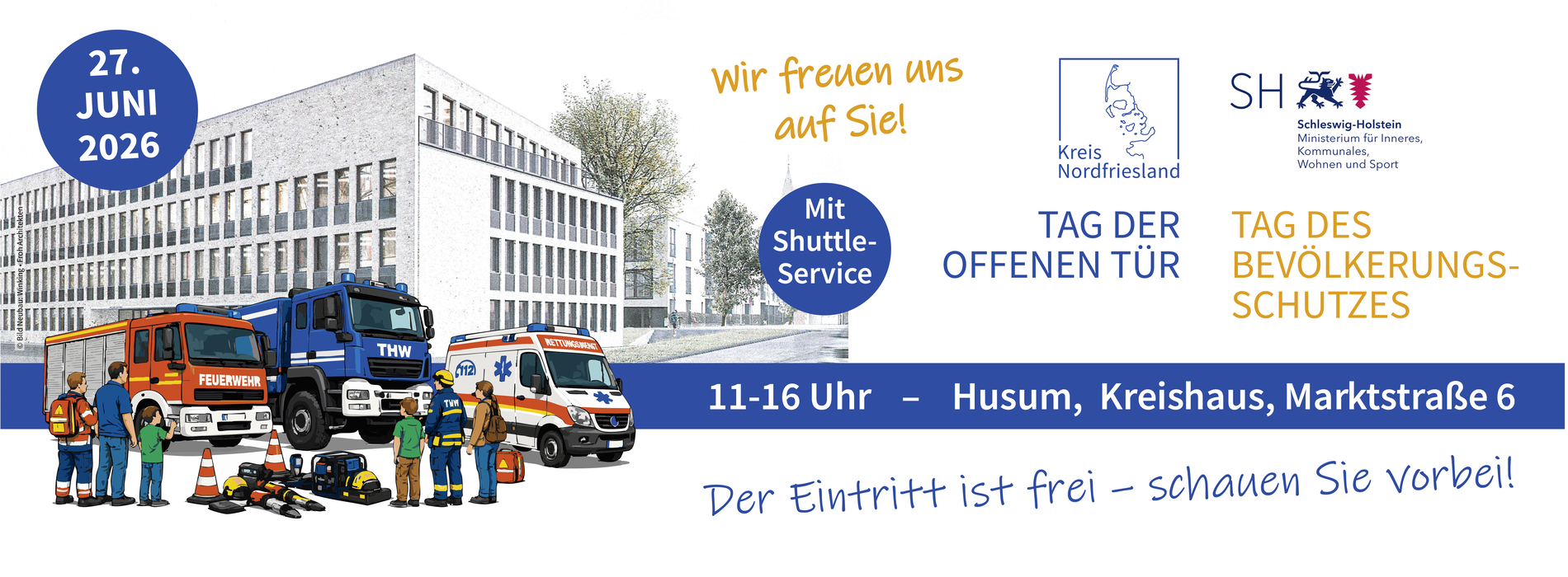 Tag der offenen Tür Kreis Nordfriesland mit dem Tag des Bevölkerungsschutzes