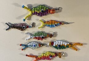 Perlenfische oder Traumfänger basteln ab 8 J.