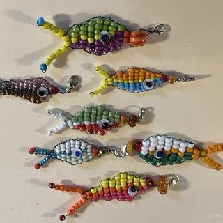 Perlenfische oder Traumfänger basteln ab 8 J.