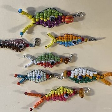 Perlenfische oder Traumfänger basteln ab 8 J.