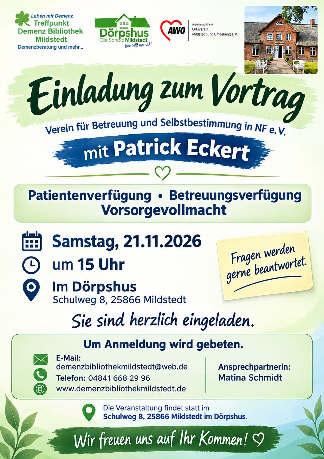 Vortrag vom Selbstbestimmungsverein Husum