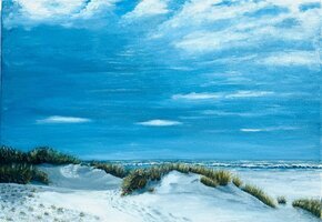 " Ein Sturm zieht auf", Öl auf Leinwand, 40 x 50 cm