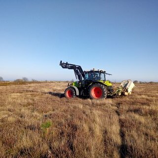 Amrums Heide &ndash; maschinelle Heidepflege in Aktion