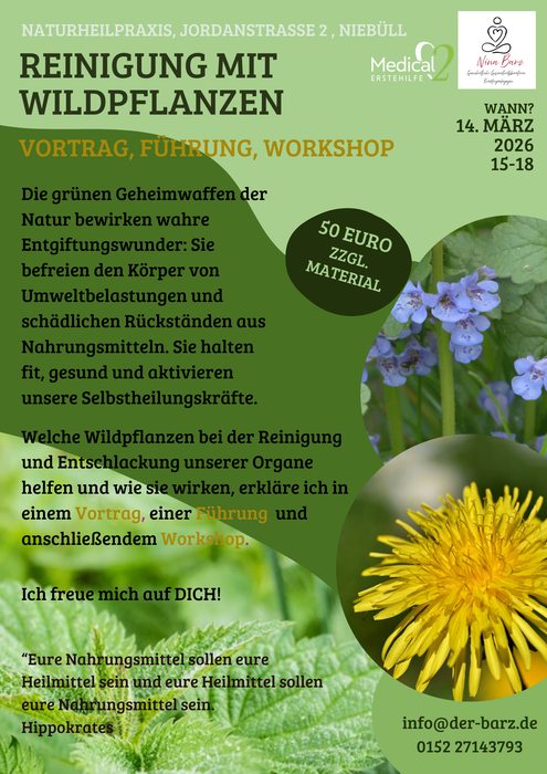 14.03.2026, VFW Reinigung mit Wildpflanzen - Nina Barz 14.03.2026, VFW Reinigung mit Wildpflanzen