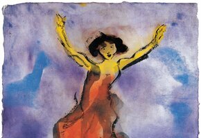 Emil Nolde, Tänzerin (rotes Kleid), 1910_11, Aquarell, © Nolde Stiftung Seebüll