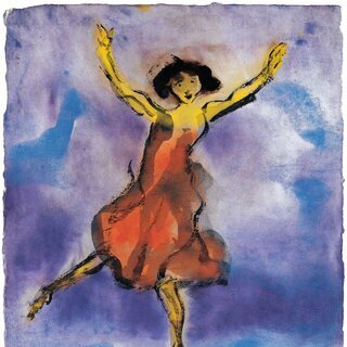 Emil Nolde, Tänzerin (rotes Kleid), 1910_11, Aquarell, © Nolde Stiftung Seebüll