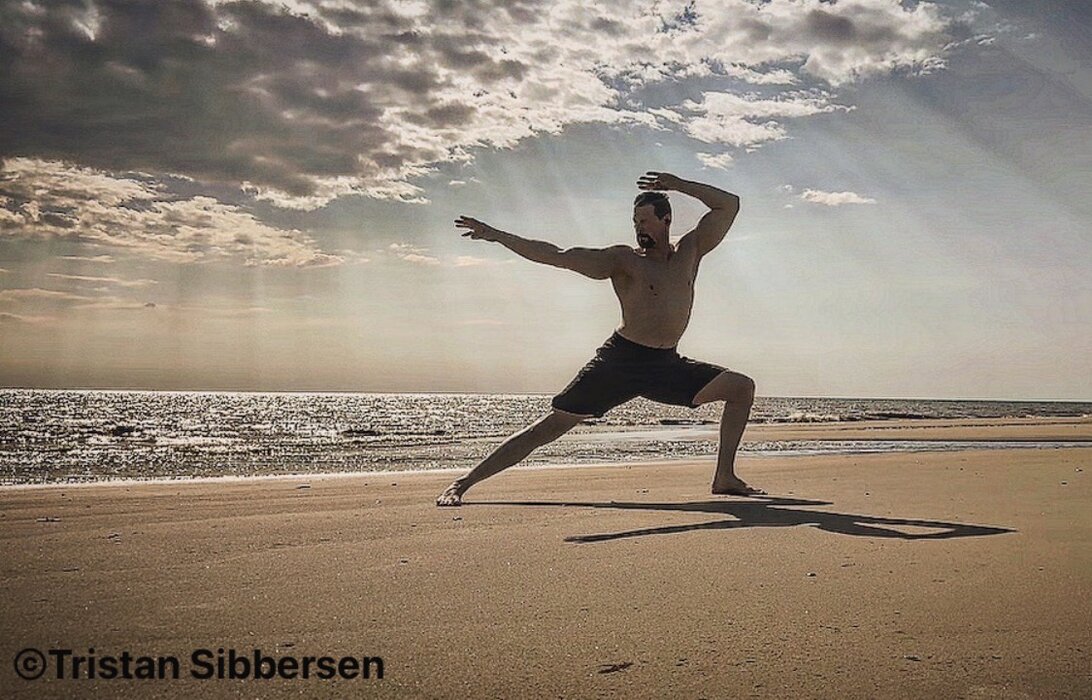 Stretching im Freien