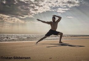 Stretching im Freien