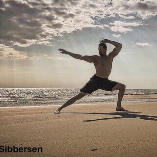 Stretching im Freien