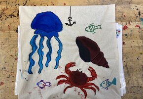 Kissenbezug bemalen mit MaikeMoin