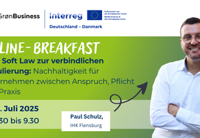 Paul Schulz, Nachhaltigkeitsreferent bei der IHK Flensburg
