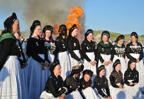 Sonnenwendfeier auf Amrum