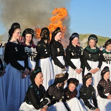 Sonnenwendfeier auf Amrum