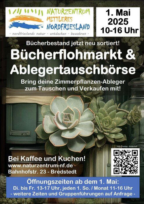 Bücherflohmarkt mit Tauschbörse Zimmerpflanzenableger