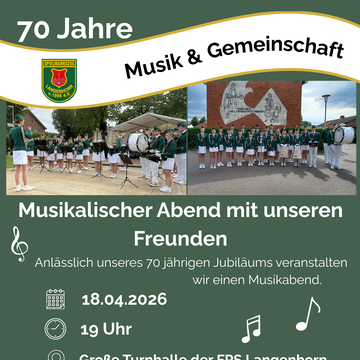 Flyer zum Musikabend