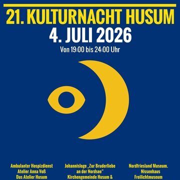 Plakat zur 21. Kulturnacht Husum - 2026